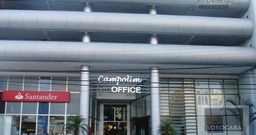 Sala para alugar, 543 m² por R$ 39.000/mês - Parque Campolim - Sorocaba/SP, Sala térrea em frente a Padaria Real.