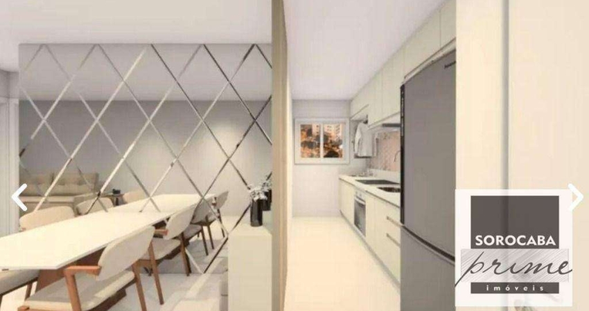 Apartamento com 2 dormitórios à venda, 52 m² por R$ 370.000,00 - Parque Campolim - Sorocaba/SP