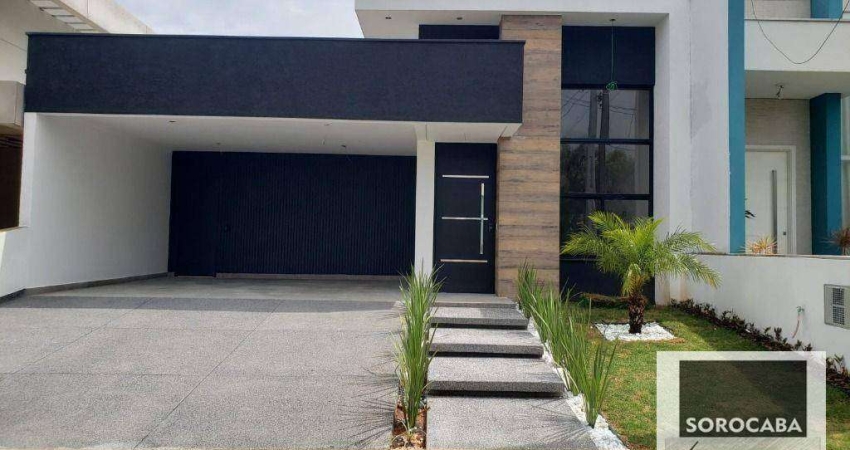 Casa com 3 dormitórios à venda, 185 m² por R$ 1.100.000,00 - Condomínio Residencial Flores - Sorocaba/SP