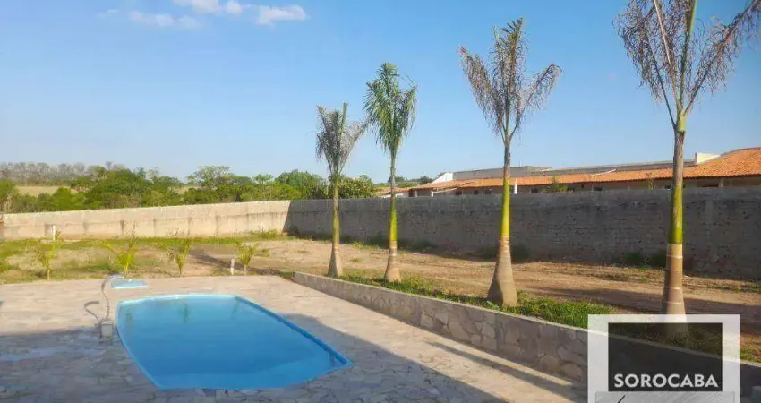 Chácara com 1 dormitório à venda, 1000 m² por R$ 350.000 - Caguaçu - Sorocaba/SP
