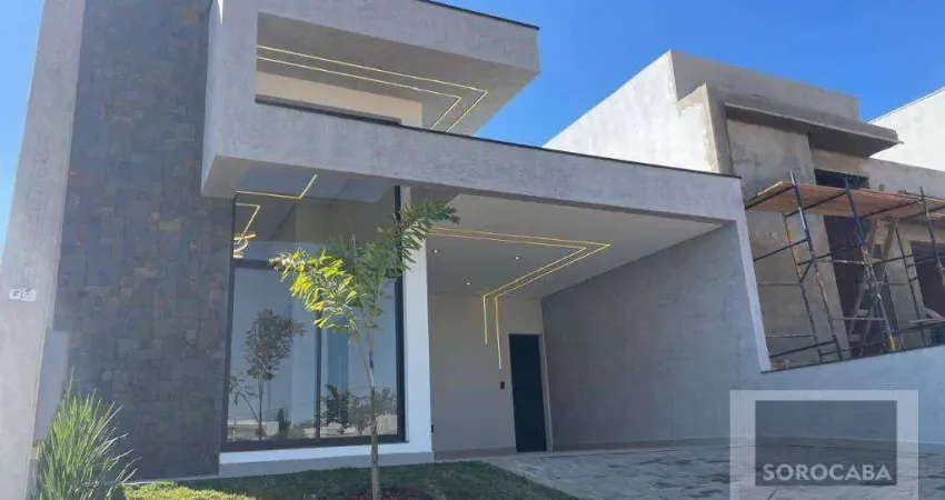 Casa com 3 dormitórios (sendo 1 suíte) à venda, 145 m² por R$ 900.000 - Residencial Reserva Ipanema - Sorocaba/SP
