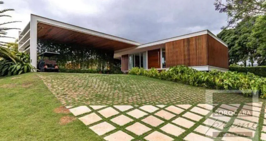Casa com 3 suítes à venda, 440 m² por r$ 6.000.000 - lago azul condomínio e golfe clube - araçoiaba da serra/sp