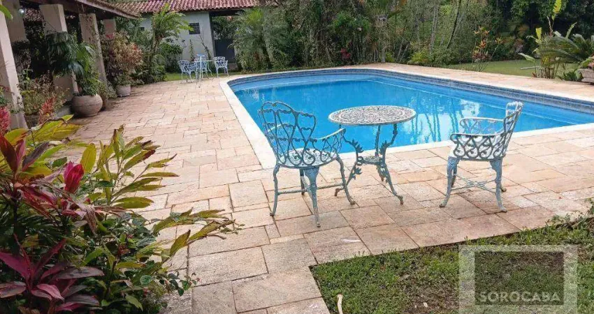 Chácara com 3 dormitórios à venda, 4000 m² por r$ 970.000,00 - recanto dos juritis - sorocaba/sp