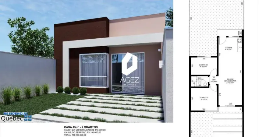 Casa em condomínio fechado com 2 quartos à venda na Rua Antônio Singer, 4689, Campo Largo da Roseira, São José dos Pinhais
