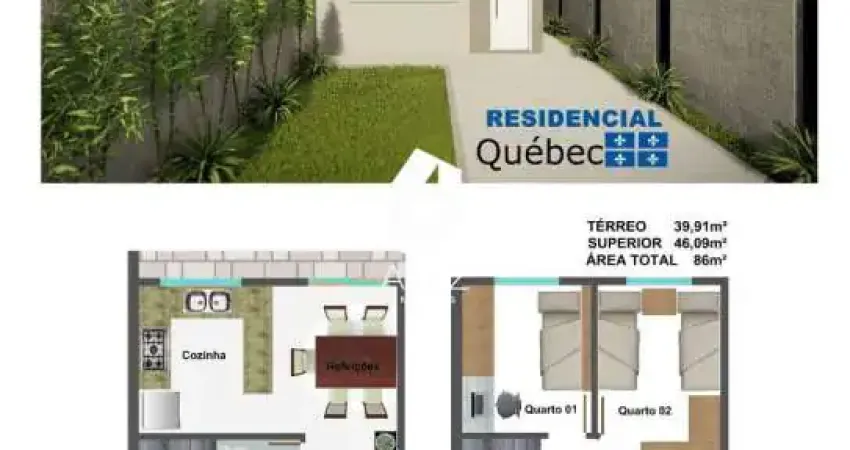 Sobrado em condominio fechado, com design moderno 3 Quarto sendo 1 suíte