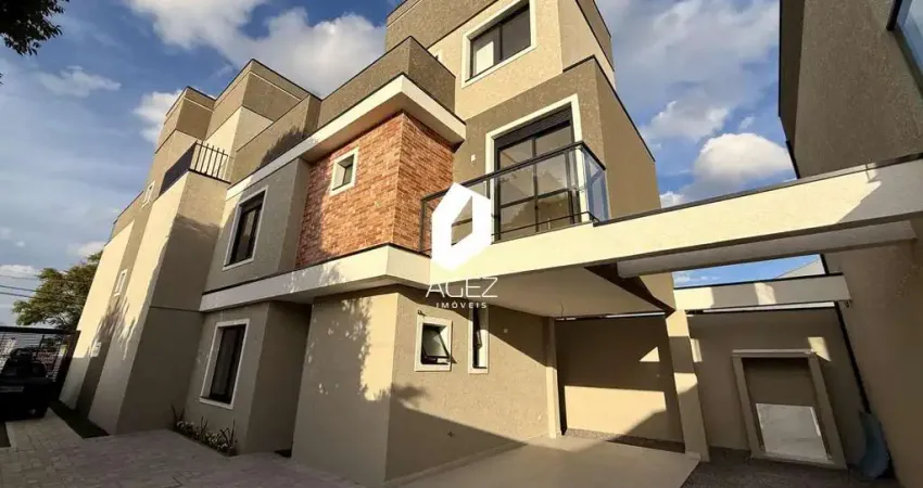 Sobrado novo com 04 quartos, 1 suíte, quintal e um terraço amplo!