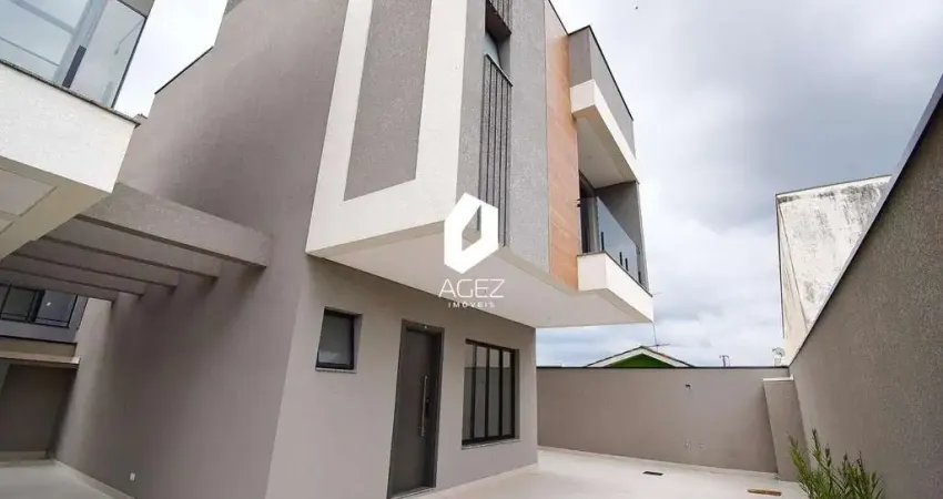 Sobrado com 03 quartos, 01 suíte, terraço e 02 vagas no Portão, Curitiba - PR