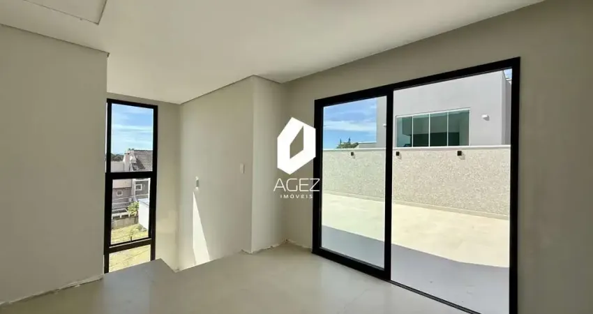 Sobrado novo a venda em condomínio fechado no cachoeira, 3 quartos sendo 1 suíte