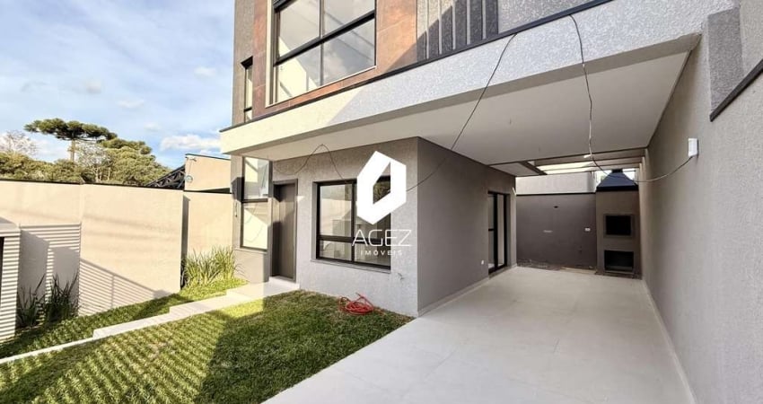 Sobrado novo Campo Comprido com 3 Quartos, Suíte e Área Gourmet – Pronto!