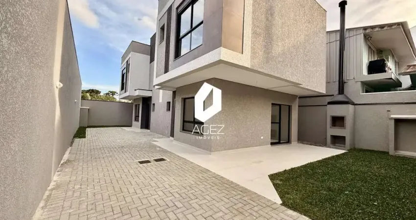 Sobrado novo em condomínio Campo Comprido com 3 Quartos, Suíte e Área Gourmet!