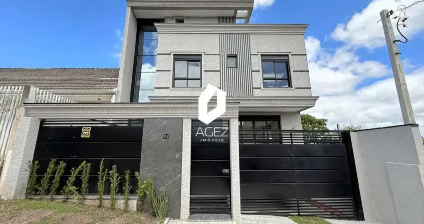 Sobrado com 214m² no uberaba com 3 suítes, terraço e garagaem no subsolo