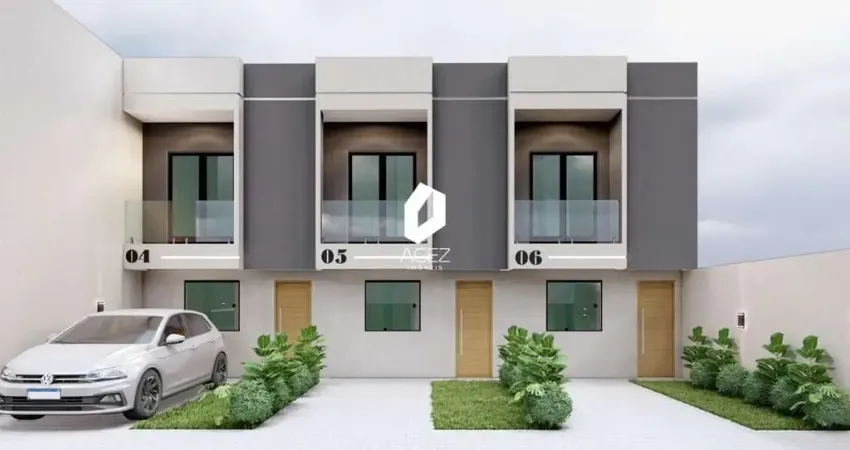 Sobrado em construção com 2 dormitórios no bairro pinheirinho!