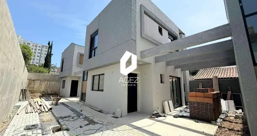 Sobrado novo a venda - 03 quartos 01 suíte 02 vagas - lindoia- curitiba pr!