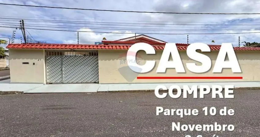Casa à venda no Parque Dez, 207m², com 3 suítes, Conjunto Nova Friburgo, Manaus.