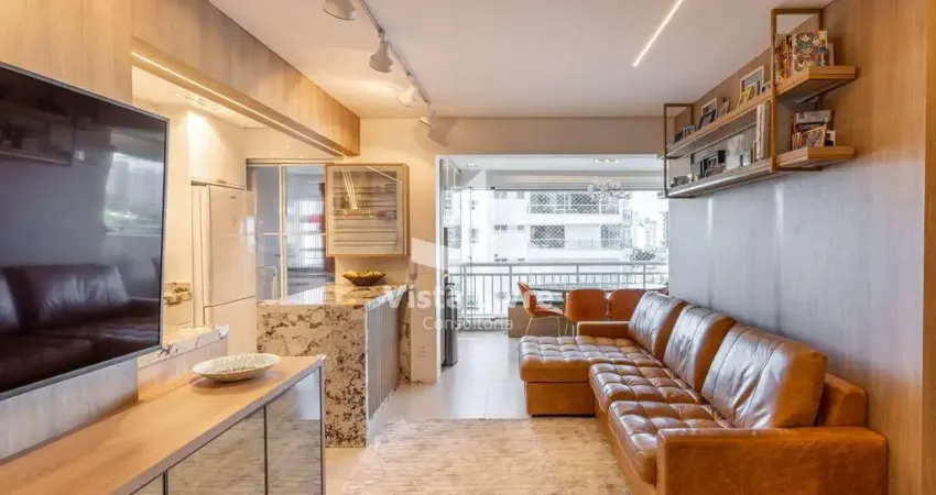 Apartamento à venda, 100% mobiliado no bairro cidade monções, são paulo, com 2 quartos e 1 vaga