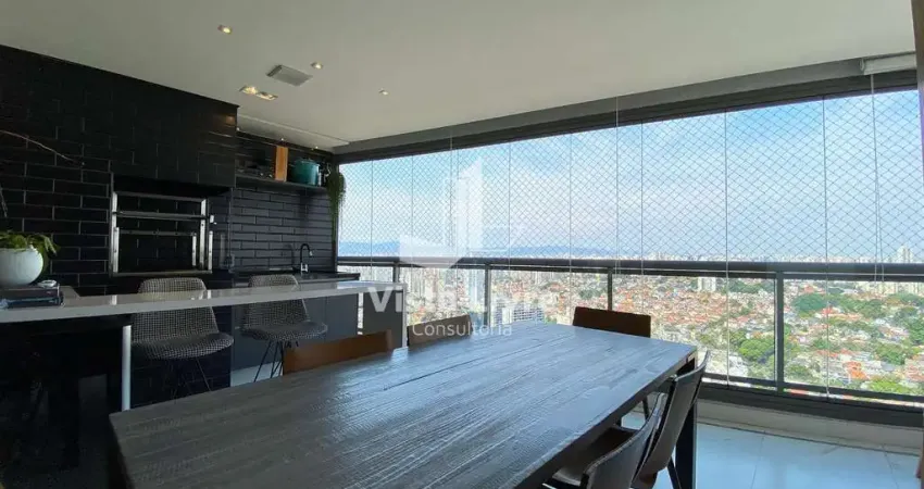 Apartamento à venda, vila ipojuca, andar alto, pronto para morar, com 2 quartos e 2 vagas.