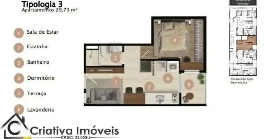 Apartamento com 1 quarto à venda na Rua Barão de Eschwege, 18, Jardim Vila Formosa, São Paulo