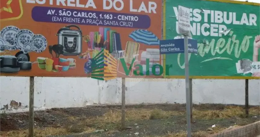Terreno comercial para alugar na Avenida São Carlos, Centro, São Carlos