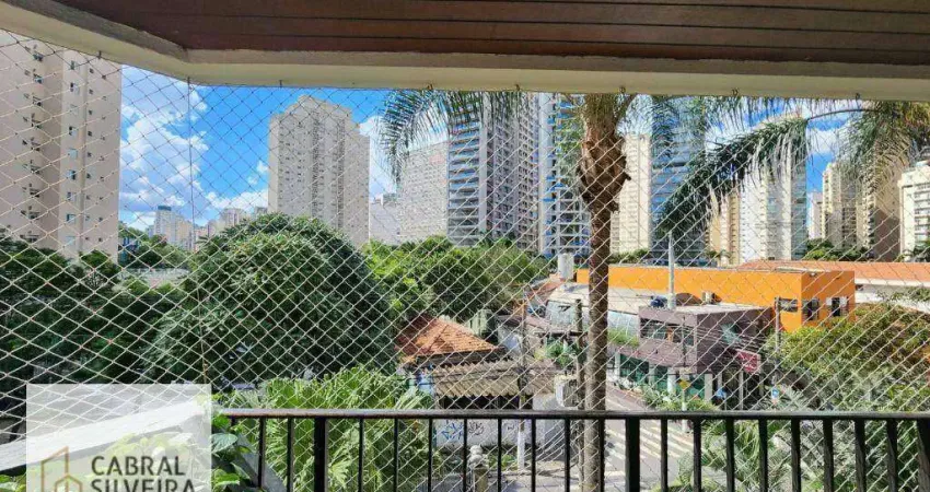 Apartamento com 3 dormitórios para alugar, 129 m² - Moema - São Paulo/SP