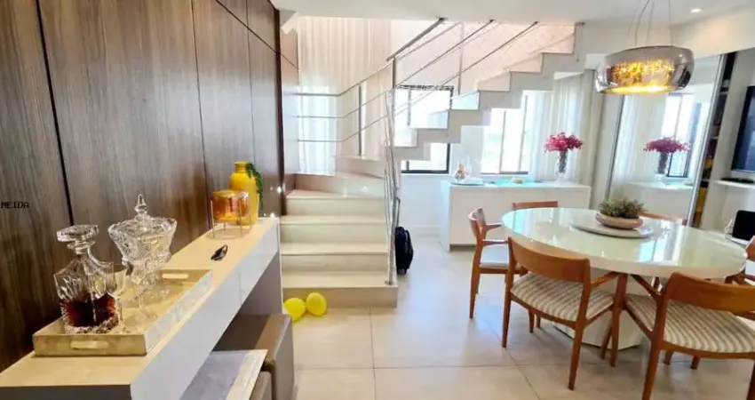 Cobertura duplex para venda em salvador, caminho das árvores, 3 dormitórios, 2 suítes, 5 banheiros, 3 vagas