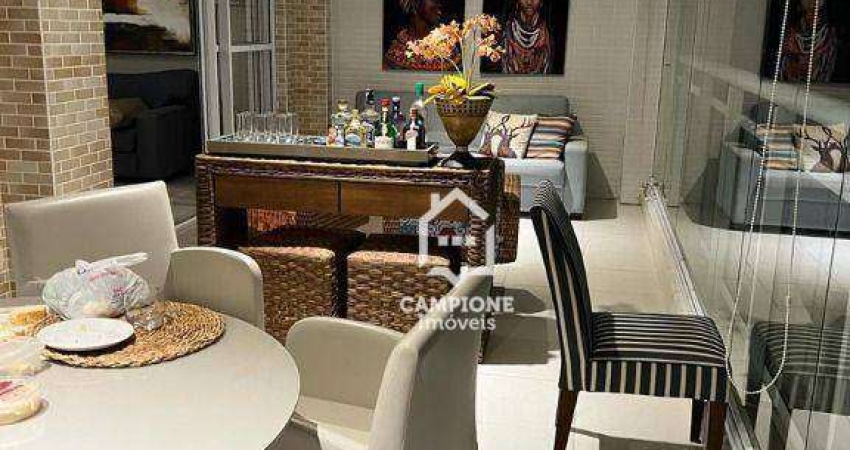 Apartamento com 3 dormitórios à venda, 158 m² por R$ 1.400.000,00 - Guarujá - Guarujá/SP