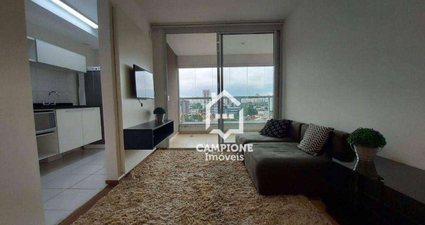 Apartamento com 1 dormitório, 45 m² - venda por R$ 980.000,00 ou aluguel por R$ 5.450,00/mês - Brooklin Paulista - São Paulo/SP