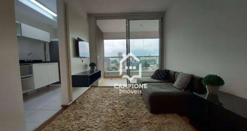 Apartamento com 1 dormitório, 45 m² - venda por R$ 980.000,00 ou aluguel por R$ 5.450,00/mês - Brooklin Paulista - São Paulo/SP