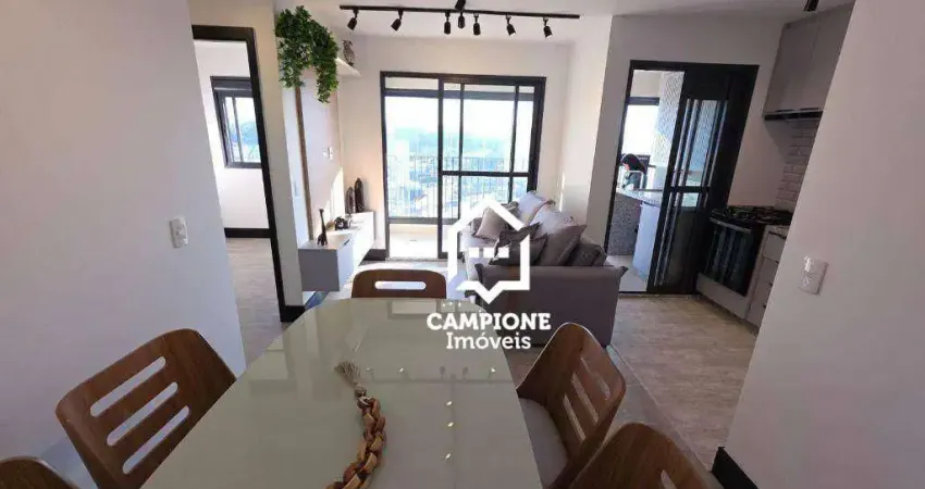 Apartamento com 3 dormitórios para alugar, 67 m² por r$ 5.100/mês - vila anastácio - são paulo/sp