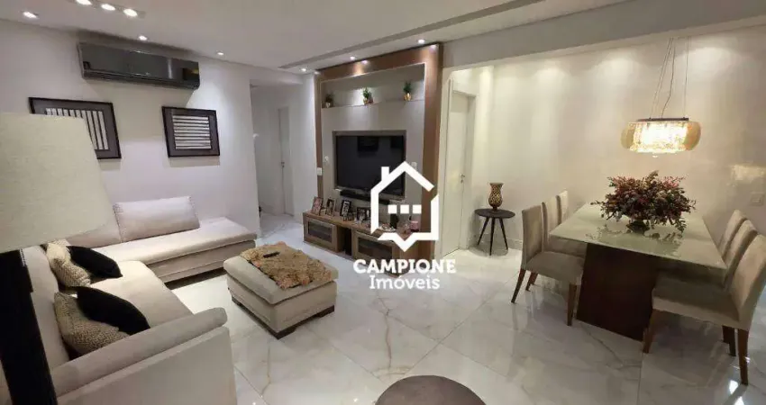 Apartamento com 3 dormitórios para alugar, 134 m² por r$ 13.000/mês - quintas da lapa - são paulo/sp