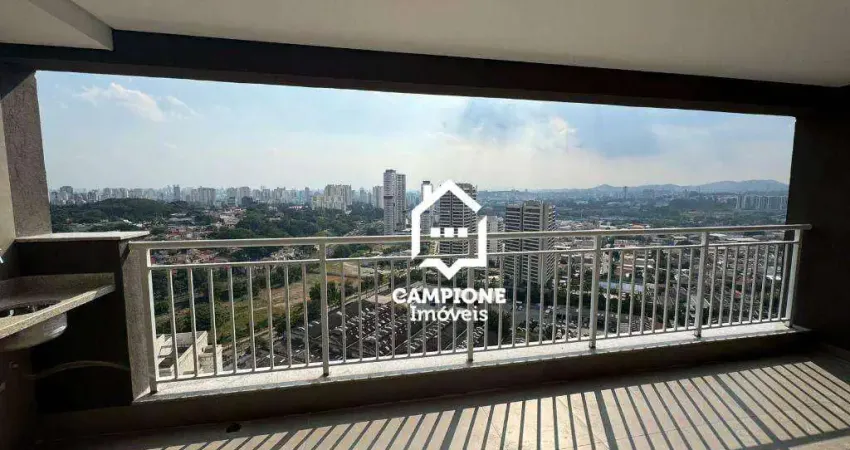 Apartamento com 3 dormitórios para alugar, 91 m² - vila anastácio - condominio reserva