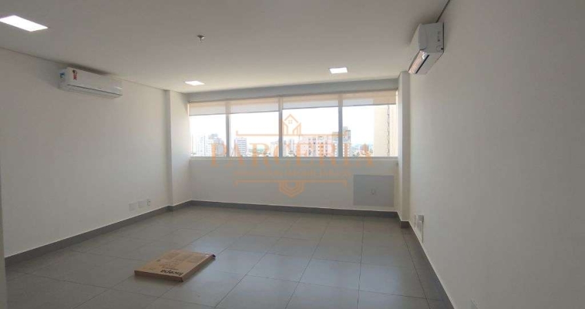 Sala comercial para alugar no CENTRO, Aracatuba - 2 banheiros, copa, garagem e escritorio