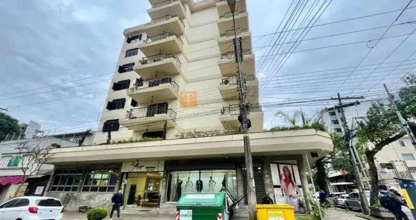 Apartamento semimobiliado com terraço, 03 dormitórios, bairro centro em caxias do sul - rs
