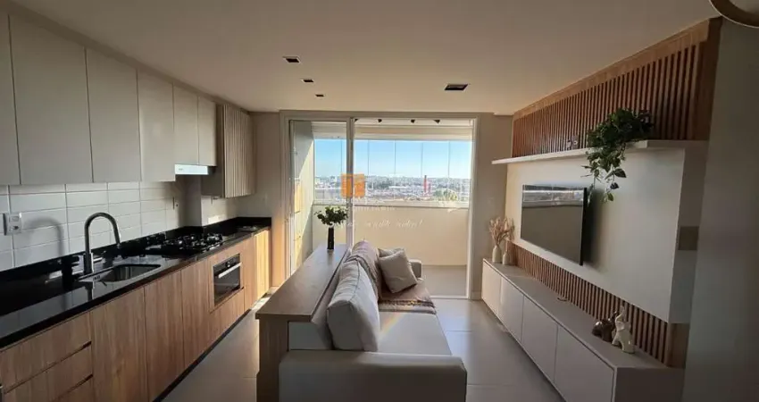 Apartamento mobiliado, 02 dormitório, bairro villagio iguatemi em caxias do sul - rs