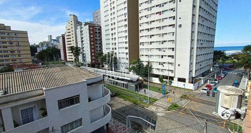 Apartamento com 1 quarto, Itararé, São Vicente - R$ 240 mil, Cod: 92546