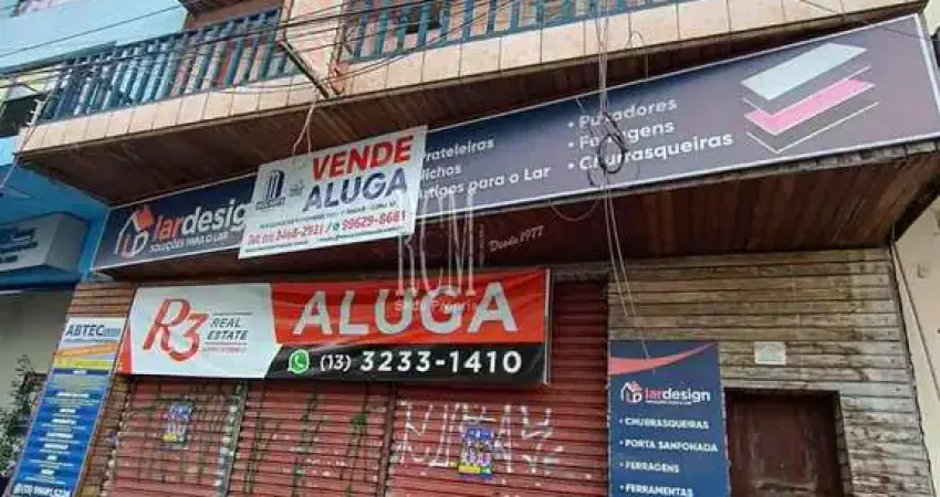 Ponto comercial para alugar na Rua Frei Gaspar, Centro, São Vicente