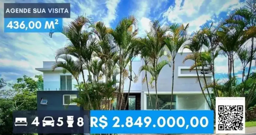 Chácara dos lagos - zero km! moderna, linda, 4 suítes, vista!