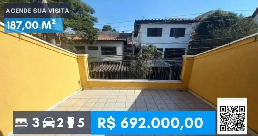 Sobrado no jardim bonfiglioli 187 metros 3 quartos com quintal