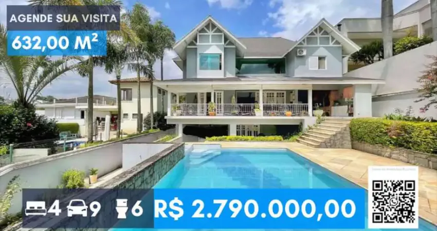 Cond são paulo ii - casa linda, 4 suítes, piscina, gourmet, condo completo!