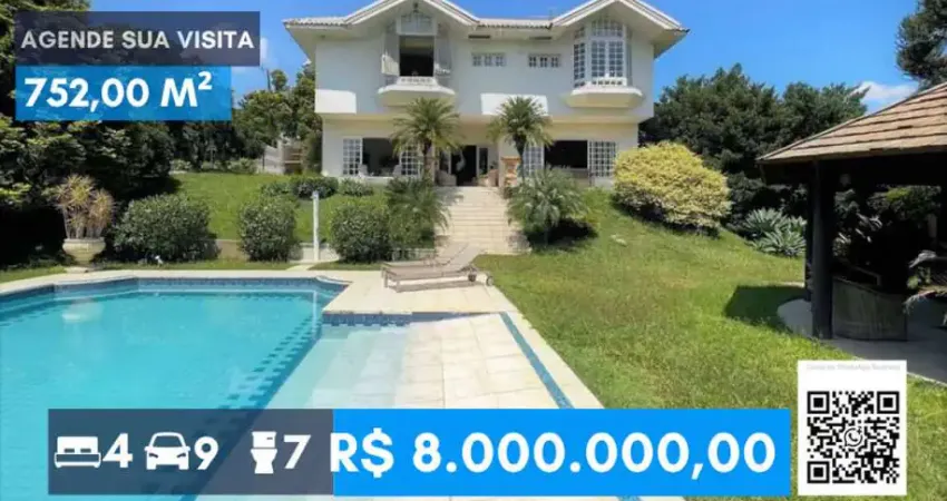 Cond. palos verdes - clássica, 4 suítes, gourmet, piscina e linda vista! em 2 lotes!