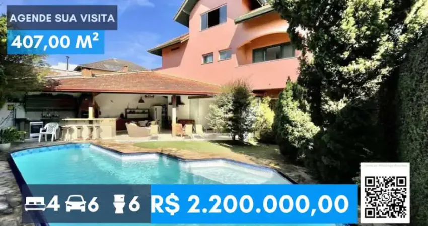 Cond são paulo ii - linda c/ 4 suítes, lareira, gourmet e piscina!