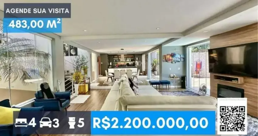 Fazendinha - 4d/3stes.gourmet, piscina, lareira, hóspedes, escritório!