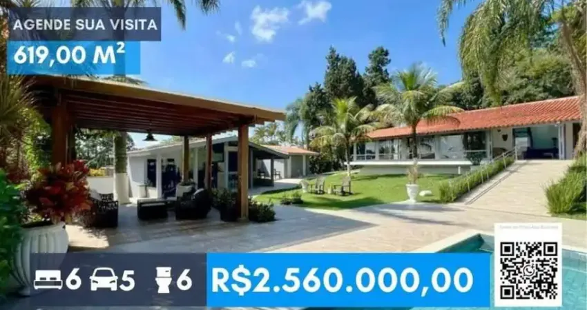 Cond. chác. das paineiras ii - completa e impecável, 6 dorms/3 suítes!