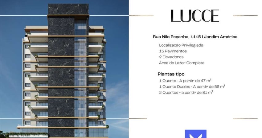 Apartamento Duplex com 1 Quarto e 1 vaga – Edifício LUCCE