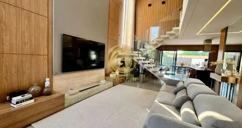 Sobrado mobiliado em condomínio - urbanova - residencial altos da serra iii - 280m² - 3 suítes - sjc