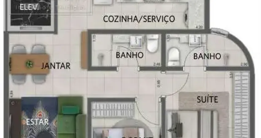 Apartamento com 2 quartos à venda na Vila Alpina, Santo André