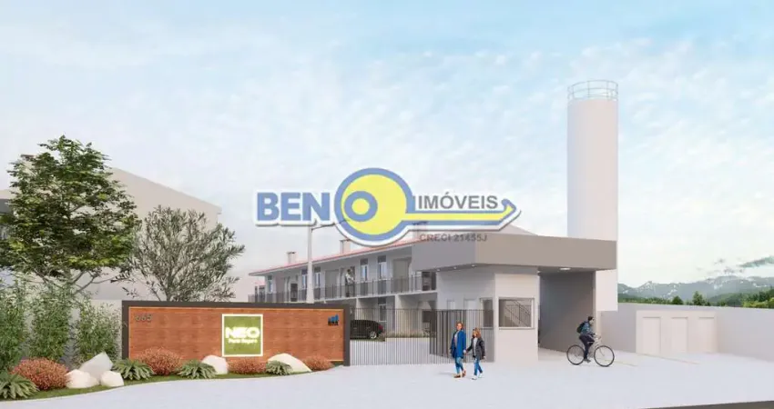 Apartamentos de 1 e 2 dormitórios em condominio fechado a venda em Alvorada RS