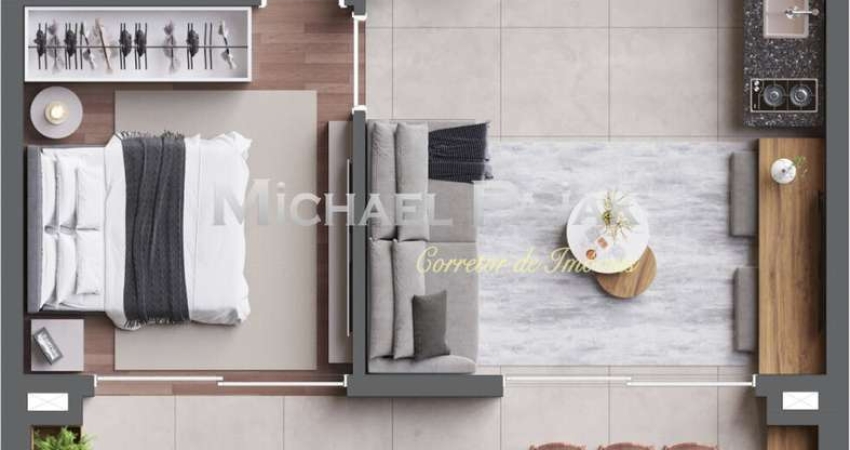 Apartamento com 1 quarto