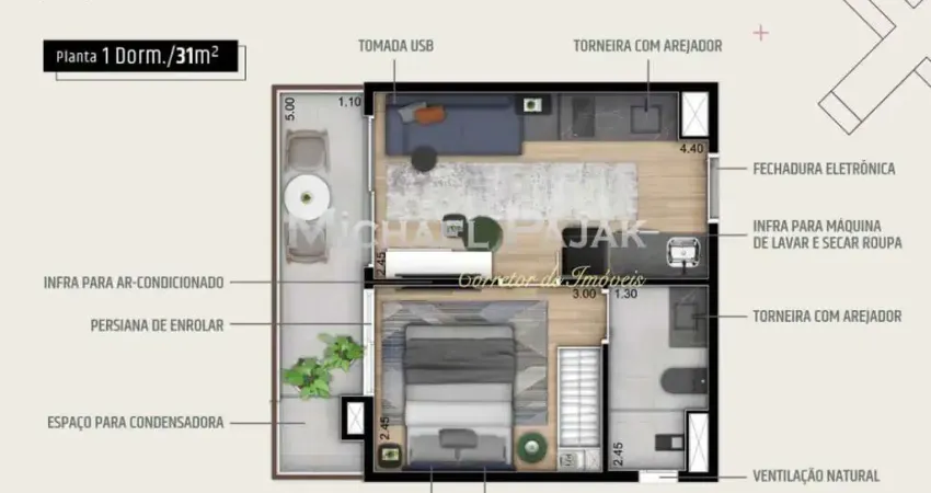 Apartamento tipo para venda em pinheiros - michael pajak (11) 99996 - 4550