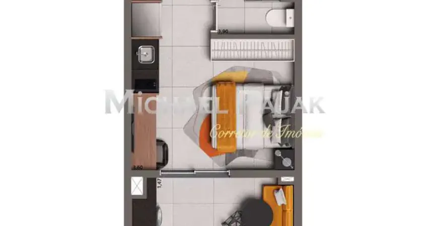 Studio para venda em pinheiros com 1 quarto - michael pajak (11) 99996-4550