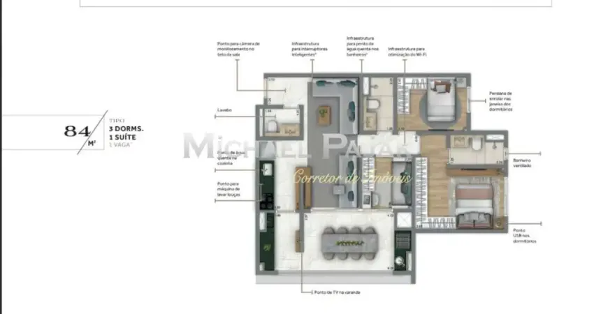 Apartamento com 3 quartos à venda na Rua Chamantá, 150, Vila Prudente, São Paulo